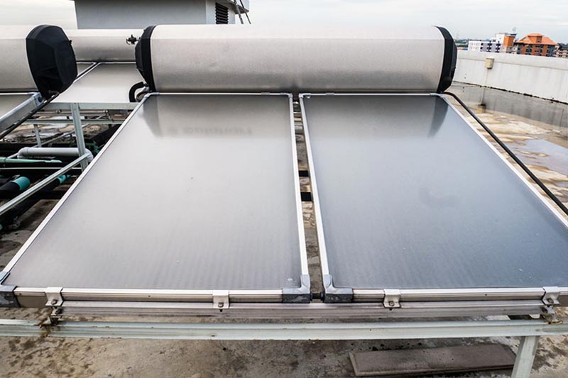 flat plate collector installations