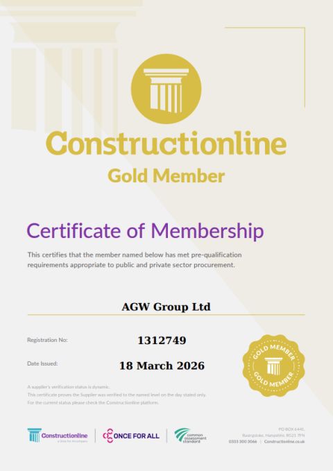 Constructionline Gold accreditation