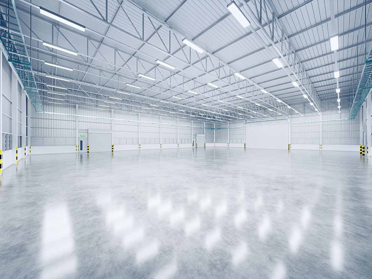 commercial electrical services including large warehouse lighting systems